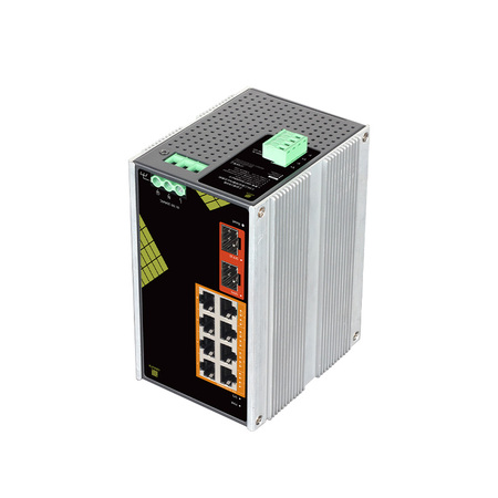 【GNT-IS310DH2-P】工业级2光8电2.5G全千兆二层云网管POE交换机