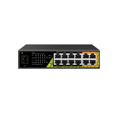 【GNT-DS112UD-P10】12口千兆二层云网管POE交换机(8EP+2GP6+2G/120W)